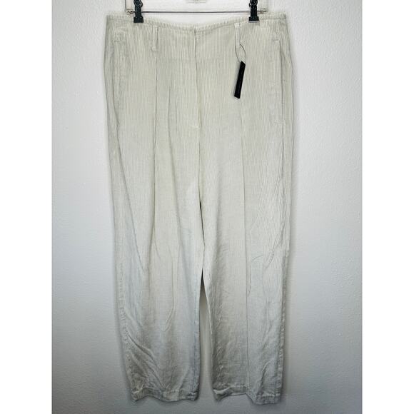 NWT Brunello Cucinelli Oversize Sand Beige Front Pleat Wide Leg Corduroy Pant 12 - Picture 3 of 16